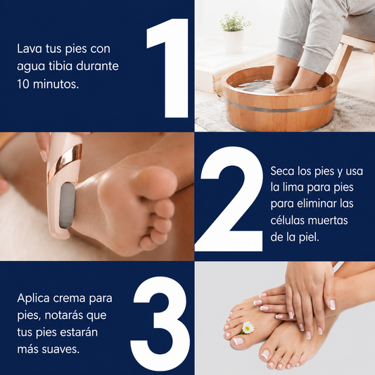 Lima electrica recargable para pies